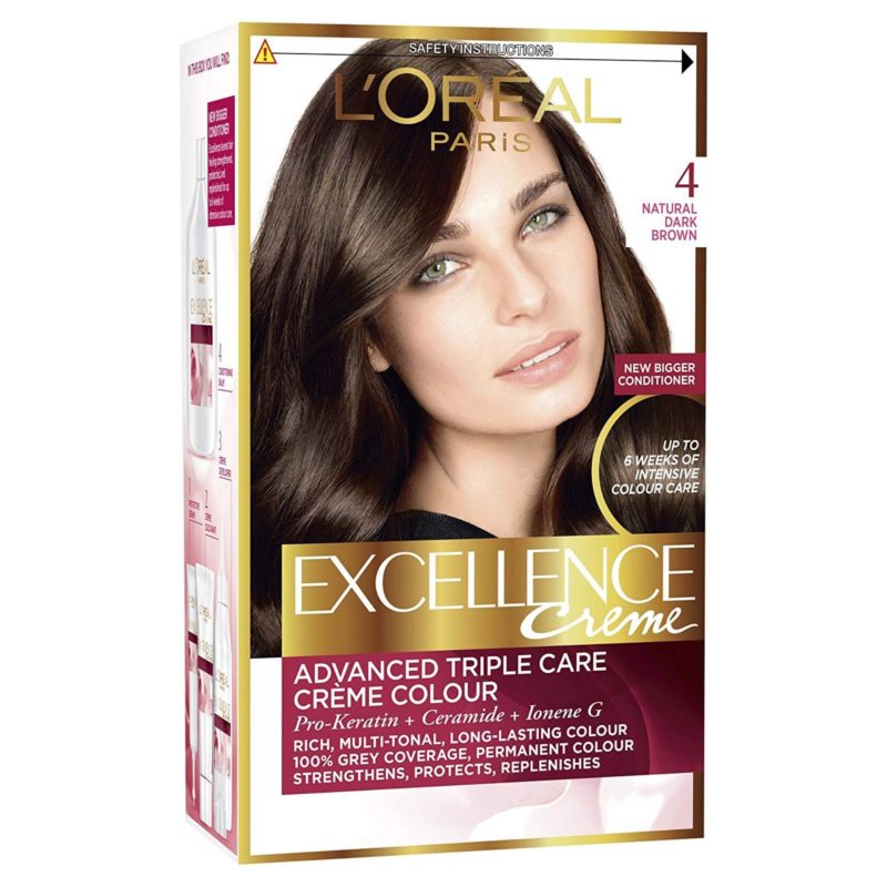 L’Oreal Excellence Triple Care Cream Colour – Natural Dark Brown 4