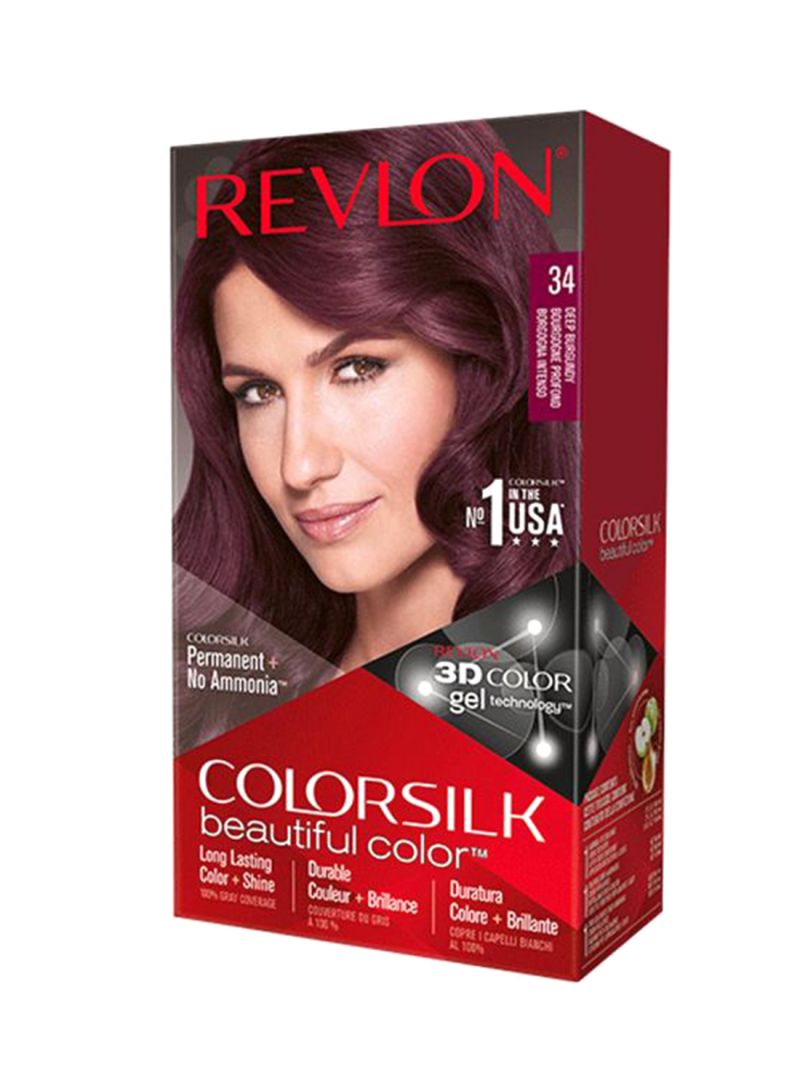 Revlon ColorSilk Beautiful 3D Hair Color - 34 Deep Burgundy
