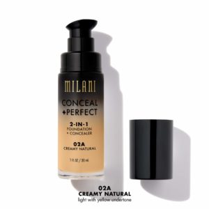 Milani Conceal + Perfect 2 In 1 Foundation + Concealer 30ml - 02A Creamy Natural