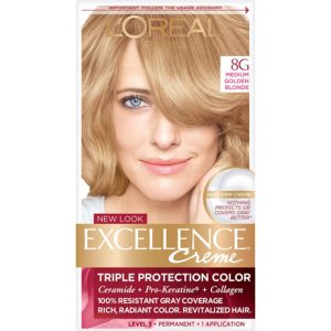 L'Oreal Paris Excellence  Hair Color  8G Medium Golden Blond