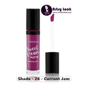 Jordana Sweet Cream Matte Liquid Lip Color - 26 - Currant Jam