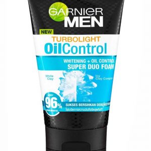 GARNIER MEN TURBOLIGHT OIL CONTROL WHITENING SUPER DUO FOAM 100ML