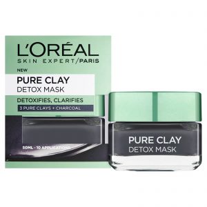 LOREAL PURE CLAY DETOX MASK 50ML BLACK ( 10 APPLICATIONS )