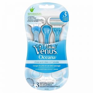 Gillette Venus Oceana Women's Disposable 3 Blade Razors 3 Piec