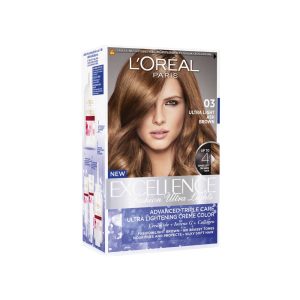L'Oreal Paris Excellence Fashion Ultra Lights Hair Color - 03 Ash Brown