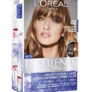 L'Oreal Paris Excellence Fashion Ultra Lights Hair Color - 02 Golden Brown
