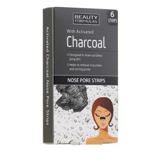 Beauty Formulas Activated Charcoal Nose Pore Strips. 6pcs