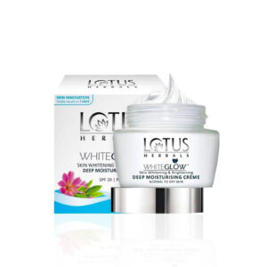 Lotus Herbals Whiteglow Skin Whitening & Brightening Deep Moisturising Creme spf 20 /++60gm