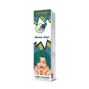 Streax Professional Hold and Play Funky Hair Colour – Glorious Green