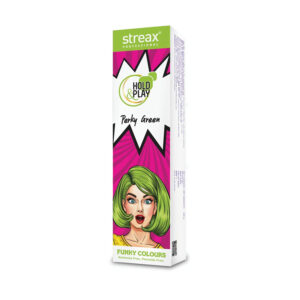 Streax Professional Hold and Play Funky Hair Colour – Perky Green