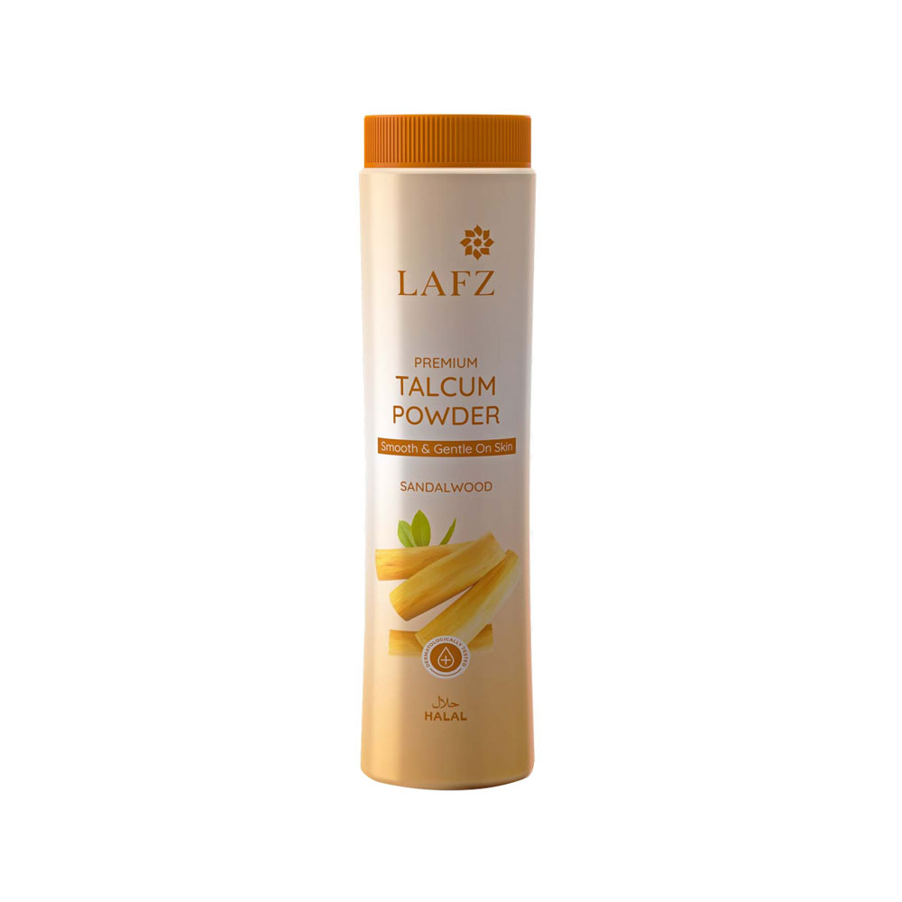 LAFZ Halal Premium Talcum Powder Sandalwood (100gm)