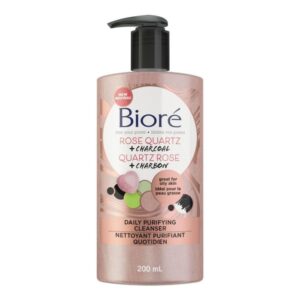 Biore Rose & Charcoal Daily Purifying Cleanser 200ml