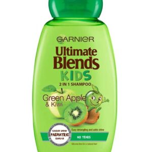 GARNIER ULTIMATE BLENDS KIDS APRICOT 2 IN 1 GREEN APPLE & KIWI SHAMPOO 250ML