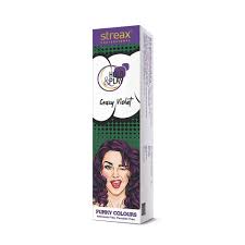 Streax Professional Hold and Play Funky Hair Colour – Crazy Violet (100gm)