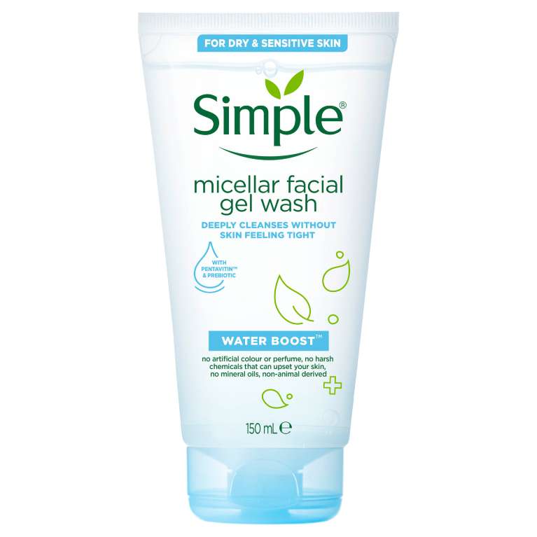 Simple-micellar-facial-gel-wash-water-boost-150ml Simple Micellar Facial Gel Wash Water Boost 150ml