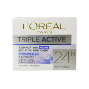 Loreal Paris Triple Active 24 H Hydration Comforting Night Moisturiser 50ml