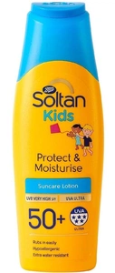 Boots Soltan Kids Protect Moisturise Lotion Spf50 Front Photo 300x300@1x