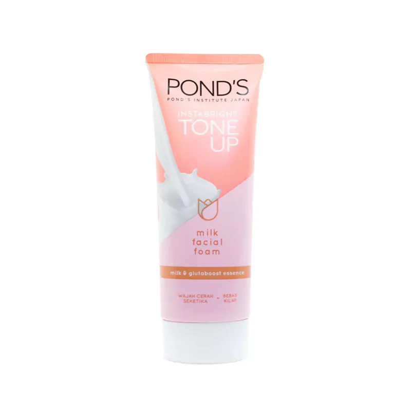 Ponds-Instabright-Tone-Up-Milk-Facial-Foam-With-Milk-Glutaboost-Essence Ponds Instabright Tone Up Milk Facial Foam With Milk Glutaboost Essence