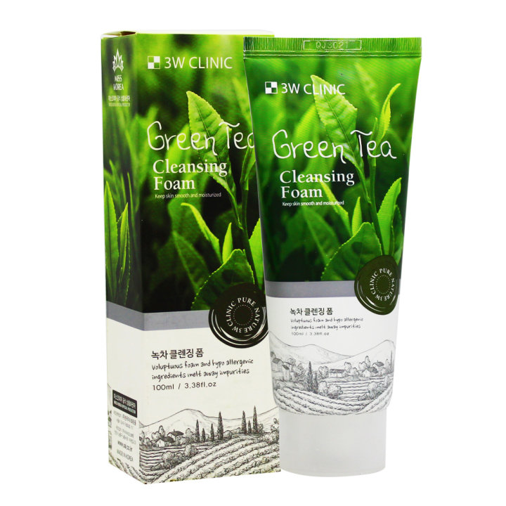 0000377_3w-clinic-green-tea-foam-cleansing-100ml 0000377 3w Clinic Green Tea Foam Cleansing 100ml