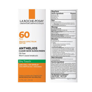 La Roche Posay Anthelios Clear Skin Dry Touch Sunscreen Spf 60 50ml