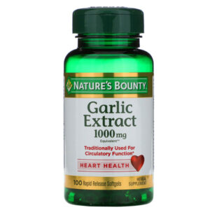 Natures Bounty Garlic Extract 1000 Mg 100 Rapid Release Softgels