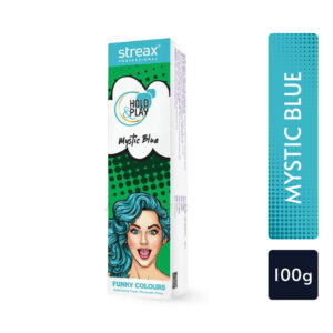 Streax Pro Hold Amp Play Mystic Blue Funky Colour 100g 3