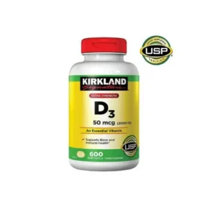 0004192 Kirkland Signature Extra Strength Vitamin D3 2000 Iu 600 Softgels 510
