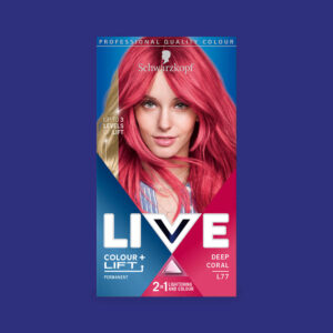 Schwarzkopf Live 2 In 1 Colour + Lift Permanent Hair Dye Deep Coral L77