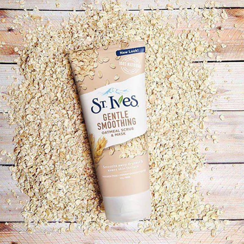 St.-Ives-Gentle-Smoothing-Oatmeal-Scrub-Mask-–-170ml St. Ives Gentle Smoothing Oatmeal Scrub Mask – 170ml