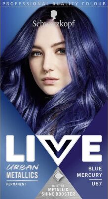 Schwarzkopf Live Urban Metallics Hair Color U67 Blue Mercury