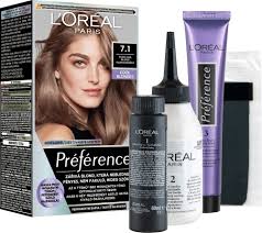 Loreal Paris Preference Luminous Fade-Defying Hair Color - 7.1 Ash Blonde