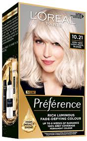 Loreal Hair Color Preference - 10.21 Lihgt Pearl Blonde