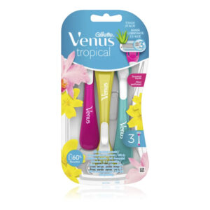Gillette Venus Tropical Womens Disposable Razor 3 Pieces