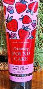 bath and body works strawberry pound cake lotion 226 ml