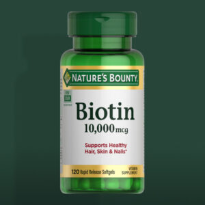 Nature's Bounty Biotin 1000 mcg Tablets, Strawberry, 100 Count,
