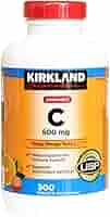 Kirkland Vitamin C 500 mg Tangy Orange, Chewable 500 Tablets | USA