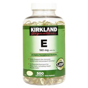 Kirkland Signature Vitamin E 180mg., 500 Softgels