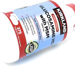 Kirkland Signature Glucosamine with MSM, 375 Tablets