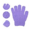 Skinlogic Bath And Body Exfoliating Body Gloves 1 Pair Purple