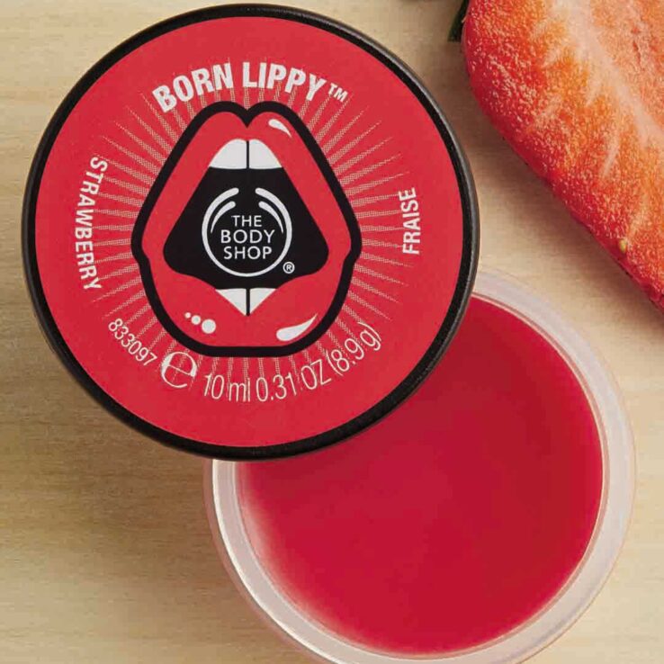 The Body Shop Born Lippy Pot Lip Balm – Strawberry (10ml)