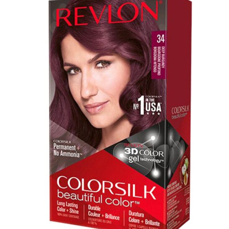 Revlon ColorSilk Beautiful 3D Hair Color - 34 Deep Burgundy