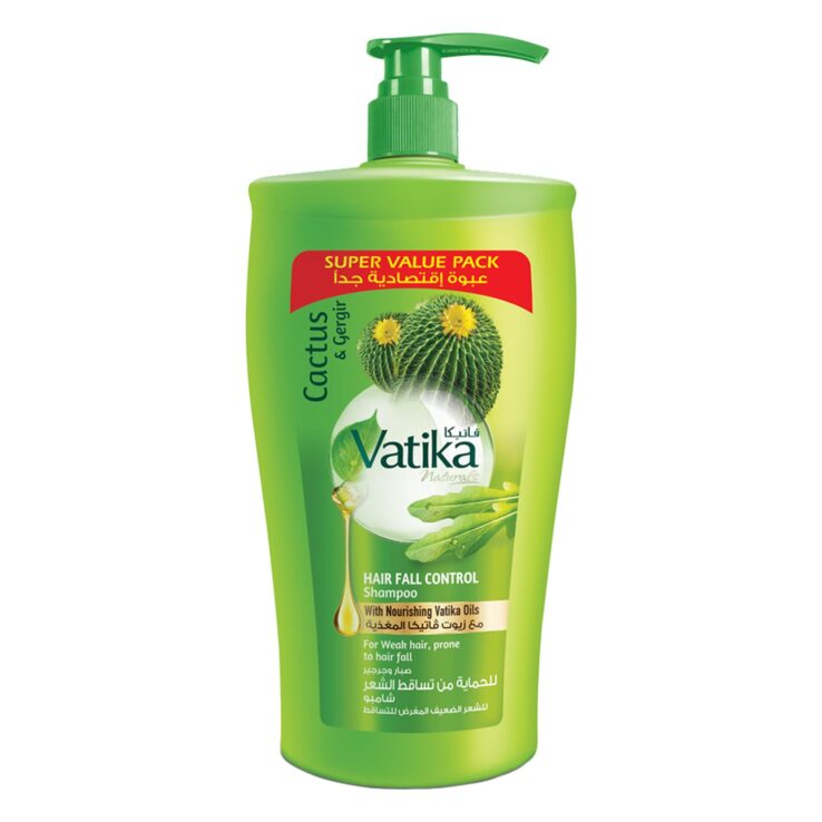 Vatika Naturals Hair Fall Control Shampoo with Cactus & Gergir 1000 ml