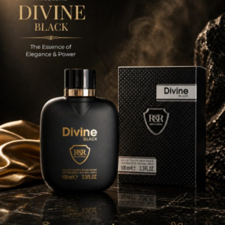 Divine Black Eau De Toilette Pour Homme 100ml