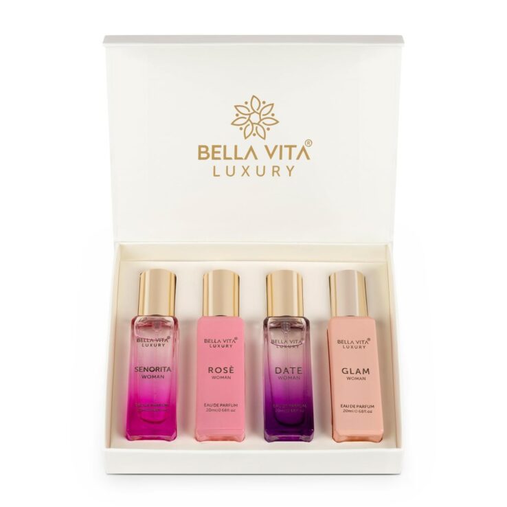 Bella Vita Perfume Gift Set for Women – 4 x 20ml