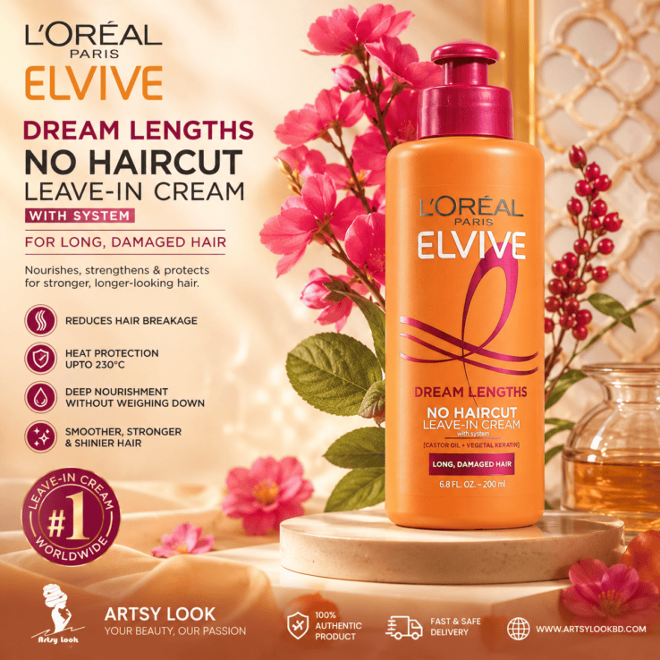 L'Oréal Paris Elvive Dream Lengths No Haircut Leave-In Cream (200ml)