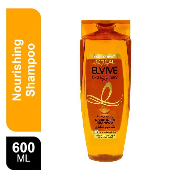 L'Oreal Elvive Extraordinary Oil Shampoo for Normal to Dry Hair Size: 600 ml