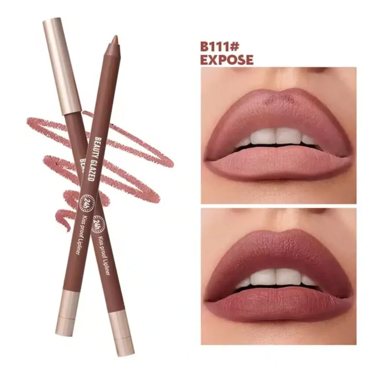 Beauty Glazed Waterproof & Long Lasting Lip Liner Pencil-B111 expose