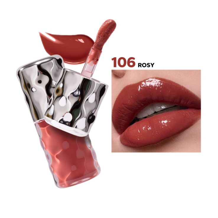 Beauty Glazed Volume Plumping Lip Gloss - 106 ROSY Size: 6gm