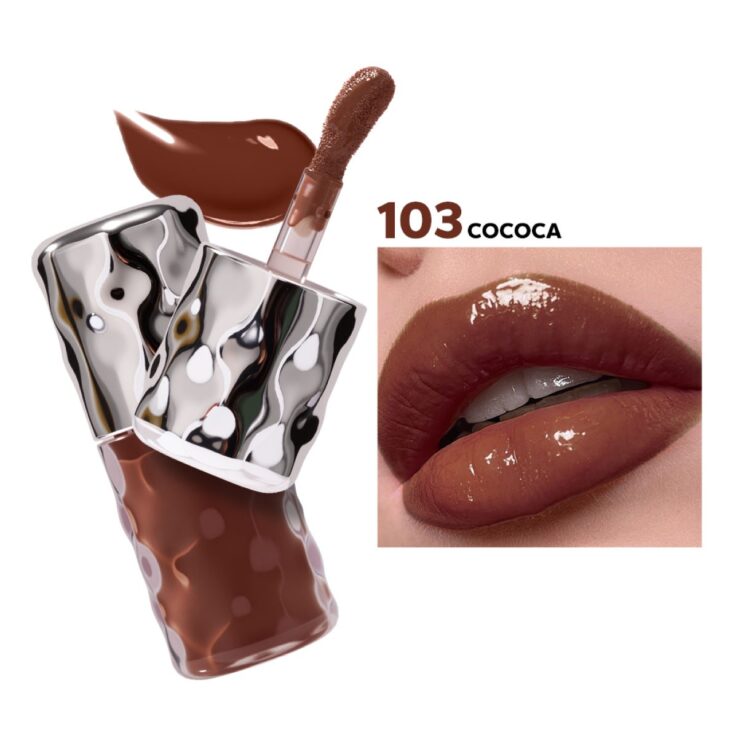 Beauty Glazed Volume Plumping Lip Gloss - 103 COCOCA Size: 6gm