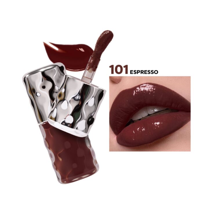 Beauty Glazed Volume Plumping Lip Gloss - 101 ESPRESSO Size: 6gm